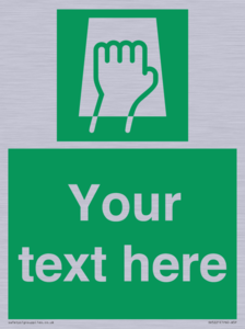 Custom Push Pad Sign